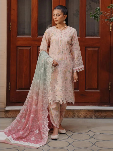 Pakistani Salwar Kameez - Xenia Embroidered Lawn