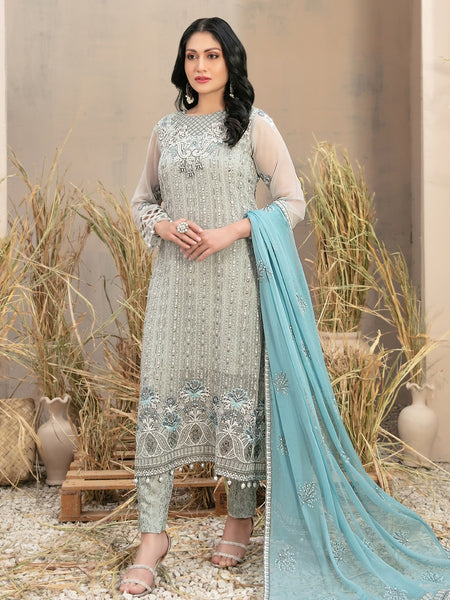  Salwar Kameez - Embroidered Elegant Chiffon