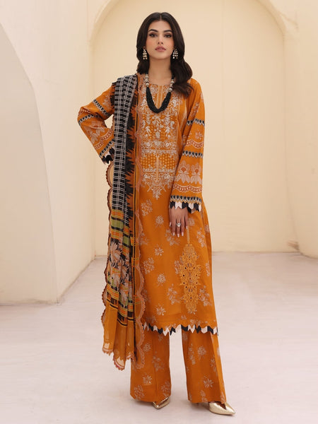 Pakistani Salwar Kameez - Embroidered Lawn Chiffon