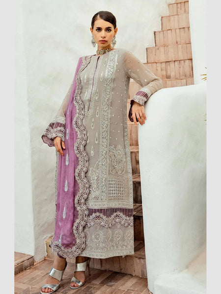 Pakistani Salwar Kameez - Luxe Embroidered Chiffon