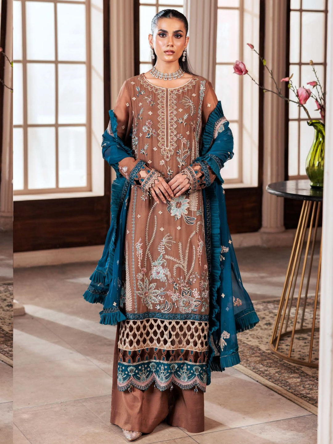 Premium Design Chiffon Salwar Kameez Pakistani Dress C1211D Fabricoz Australia