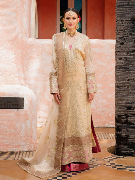chiffon dresses pakistani 2017 Maryum N Maria Embroidered Luxury Chiffon Dress