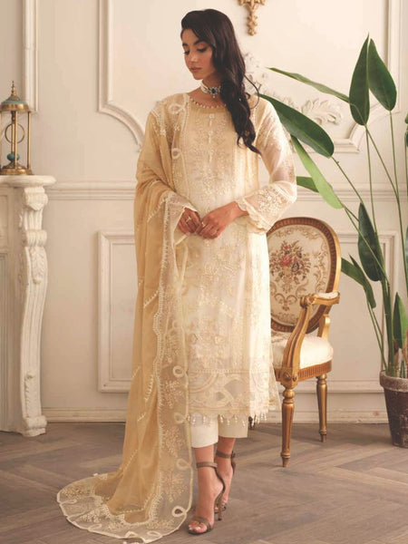 Pakistani Salwar Kameez - Premium Embroidered Chiffon