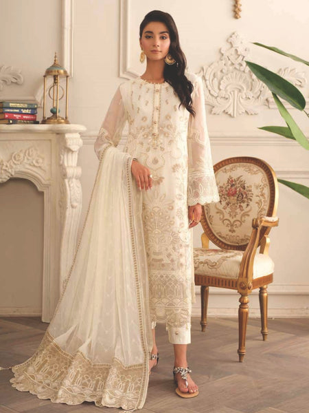  Pakistani Wedding Dress - Premium Embroidered Chiffon