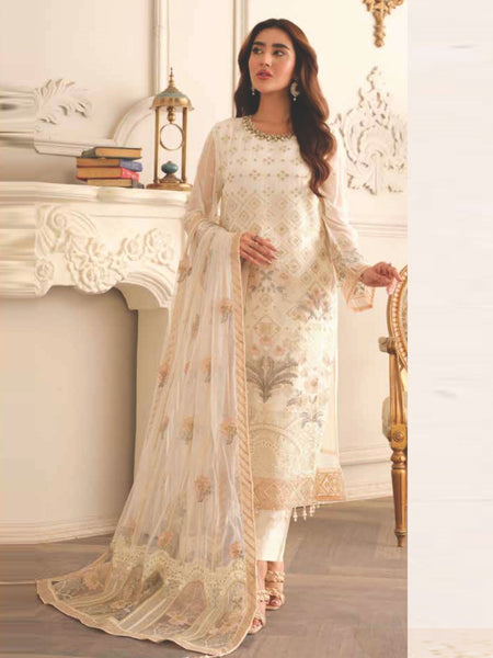 Pakistani Salwar Kameez - Premium Embroidered Chiffon