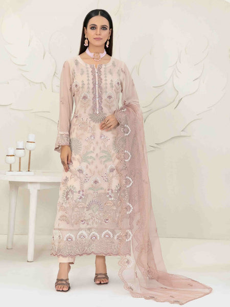 Pakistani Salwar Kameez - Embroidered Premium Chiffon