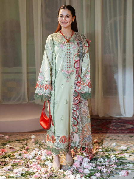 Pakistani Salwar Kameez - Embroidered Lawn Chikankari