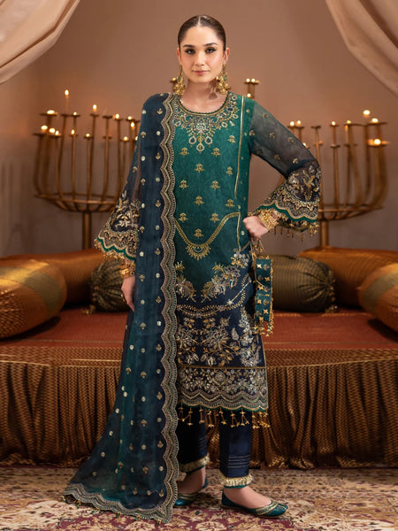  Salwar Kameez - Embroidered Shaded Chiffon