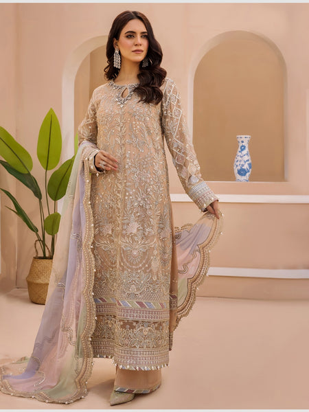 Pakistani Salwar Kameez - Embellished Designer Chiffon