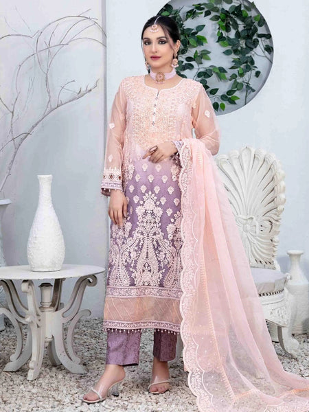  Pakistani Wedding Dress - Fancy Embroidered Chiffon