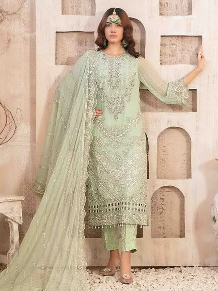 Salwar Kameez - Embroidered Fancy Chiffon