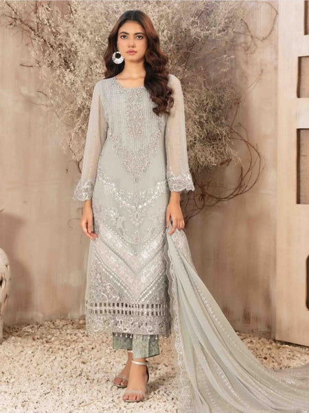 Pakistani Salwar Kameez - Embroidered Fancy Chiffon