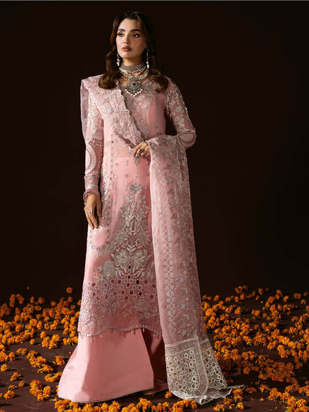 Pakistani Salwar Kameez - Chiffon Sequence Embroidered