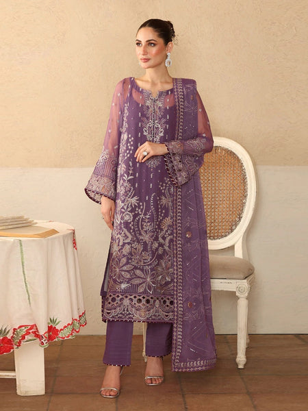 Chiffon Pakistani Dress - Chiffon Embroidered Sequence