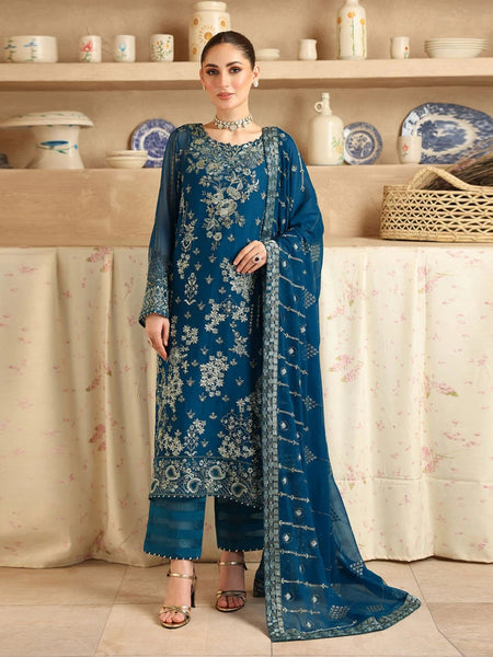 Chiffon Pakistani Dress - Chiffon Embroidered Sequence