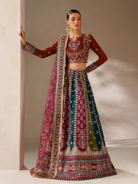 Pakistani Salwar Kameez - Luxury Raw Silk Embroidery