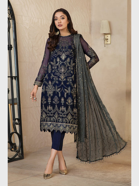  Pakistani Dress - Sequins Embroidered Chiffon