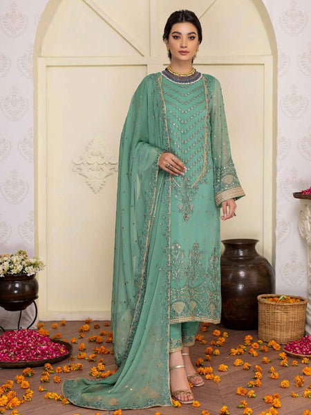 Salwar Kameez - Embroidered Polly Chiffon