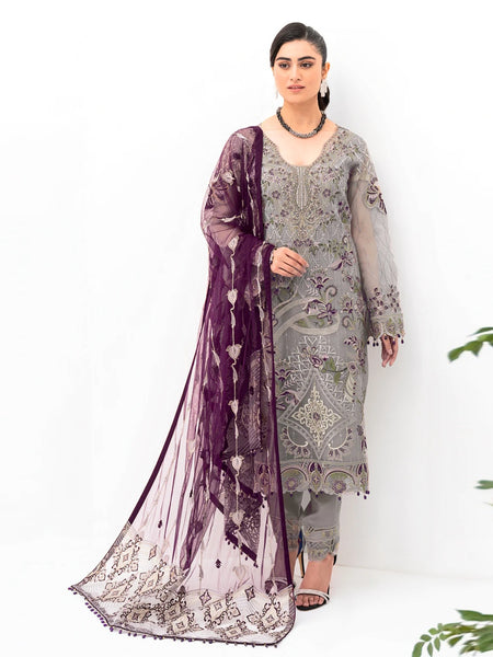 Salwar Kameez - Embroidered Luxe Organza