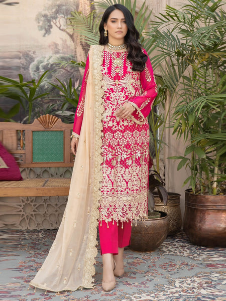  Salwar Kameez - Majestic Embroidered Chiffon