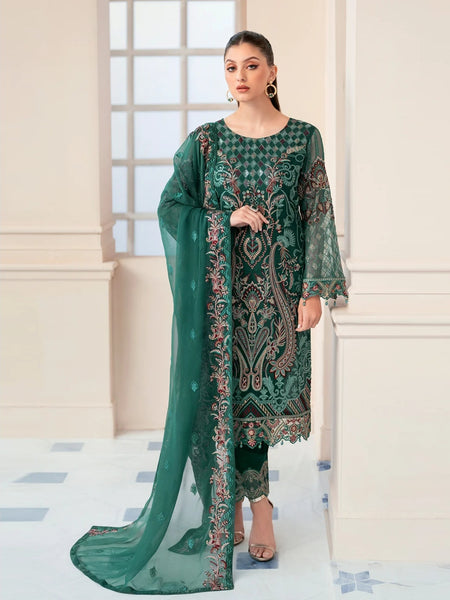  Salwar Kameez - Embroidered Chiffon Sequins