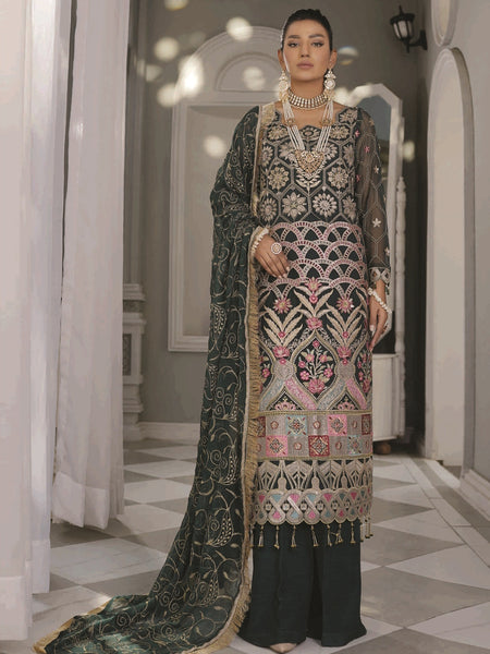  Salwar Kameez - Premium Embroidered Chiffon