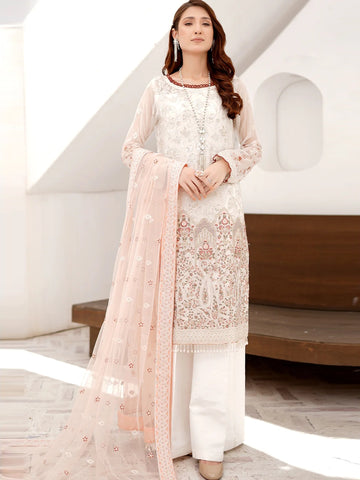  Pakistani Dress - Embroidered Chiffon Design