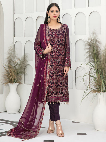 Salwar Kameez - Chiffon Embroidered