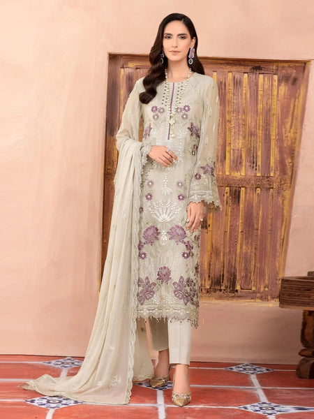  Salwar Kameez - Premium Embroidered Chiffon