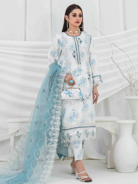  Salwar Kameez - Heavy Embroidered Organza