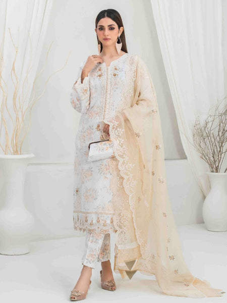  Salwar Kameez - Heavy Embroidered Organza