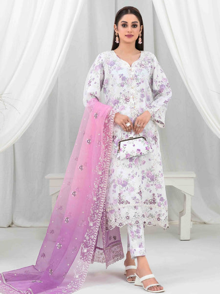  Salwar Kameez - Heavy Embroidered Organza