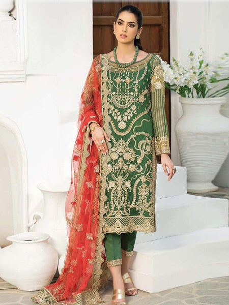  Salwar Kameez - Embroidered Net Laroza