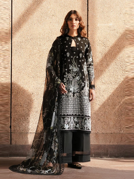 Pakistani Salwar Kameez - Lawn Chiffon Embroidery