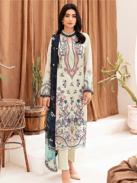 Pakistani Salwar Kameez - Luxe Lawn Embroidery