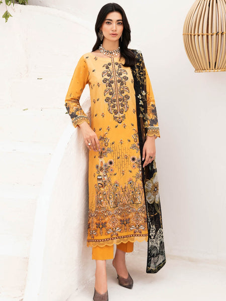 Pakistani Salwar Kameez - Luxe Lawn Embroidery