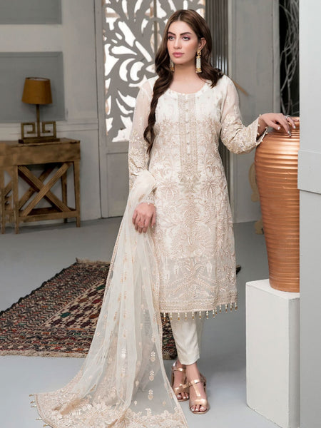  Salwar Kameez - Exclusive Chiffon Embroidered