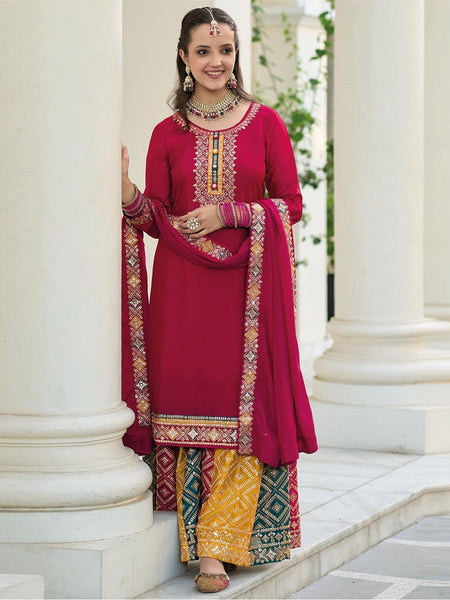  Salwar Kameez - Chinon Embroidery