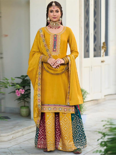  Salwar Kameez - Chinon Embroidery
