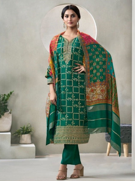  Salwar Kameez - Crystal Jacquard Embroidery