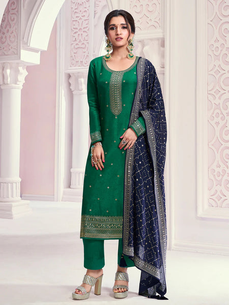 Casual Indian Dress - Art Silk Embroidered