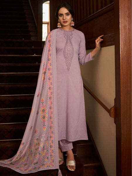 Casual Indian Dress - Embroidered Pure Cambric