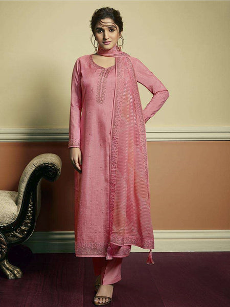  Salwar Kameez - Art Silk Embroidered