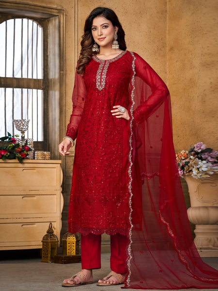 Net Salwar Kameez - Santoon & Net