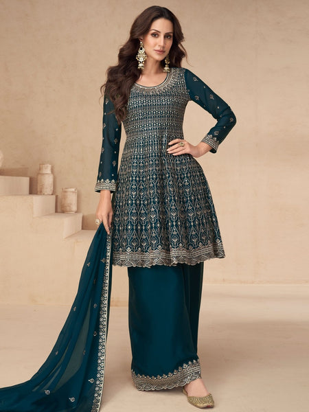  Salwar Kameez - Premium Chinnon Silk