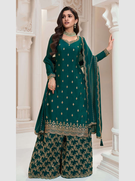  Salwar Kameez - Chinon Embroidery