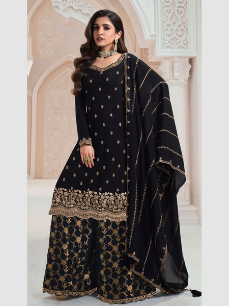 Party Indian Dress - Chinon Embroidery