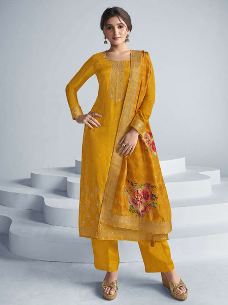  Salwar Kameez - Embroidered Jacquard