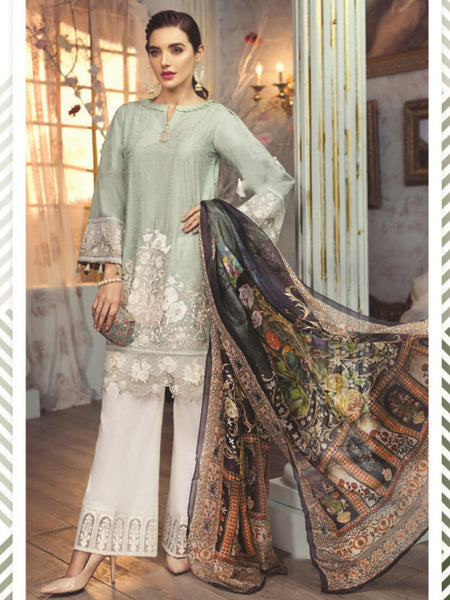Pakistani Salwar Kameez - Embroidered Premium Lawn