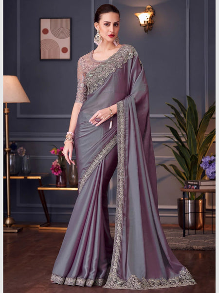 New Saree - Chiffon Silk Embroidery